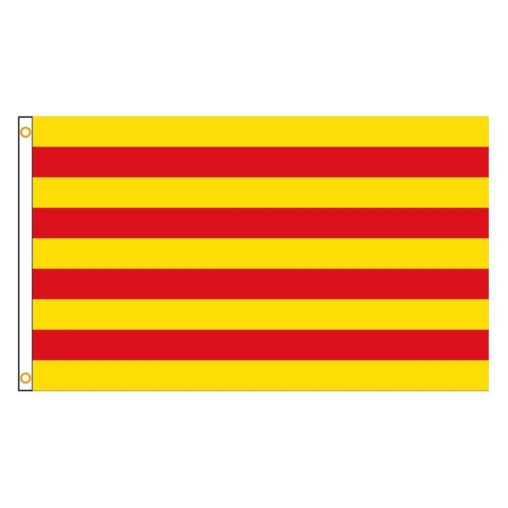 60×90 90x150 120×180CM Catalonia Flag Polyester Printed Banner Autonomous communities of Spain Tapestry For Decor