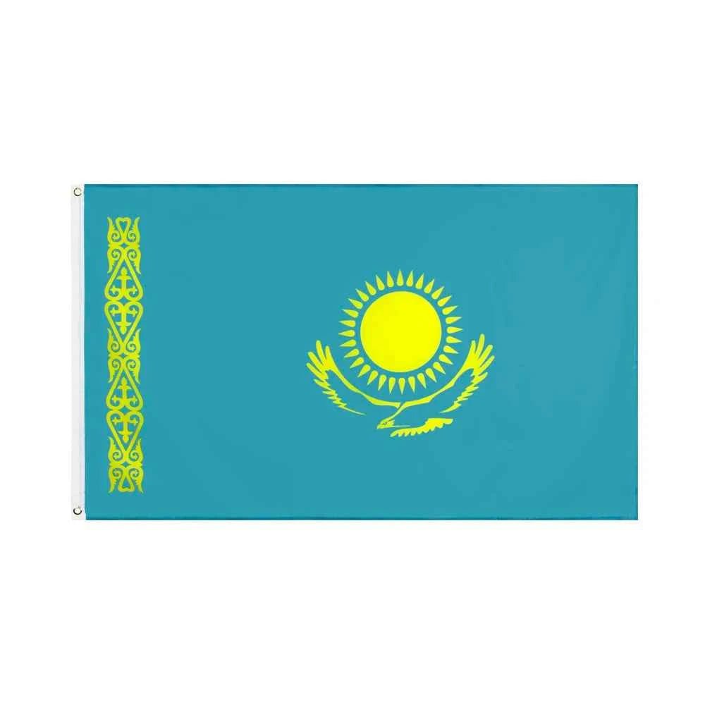 Kazakhstan Flag — 5ft x 3ft - FlagsOTW