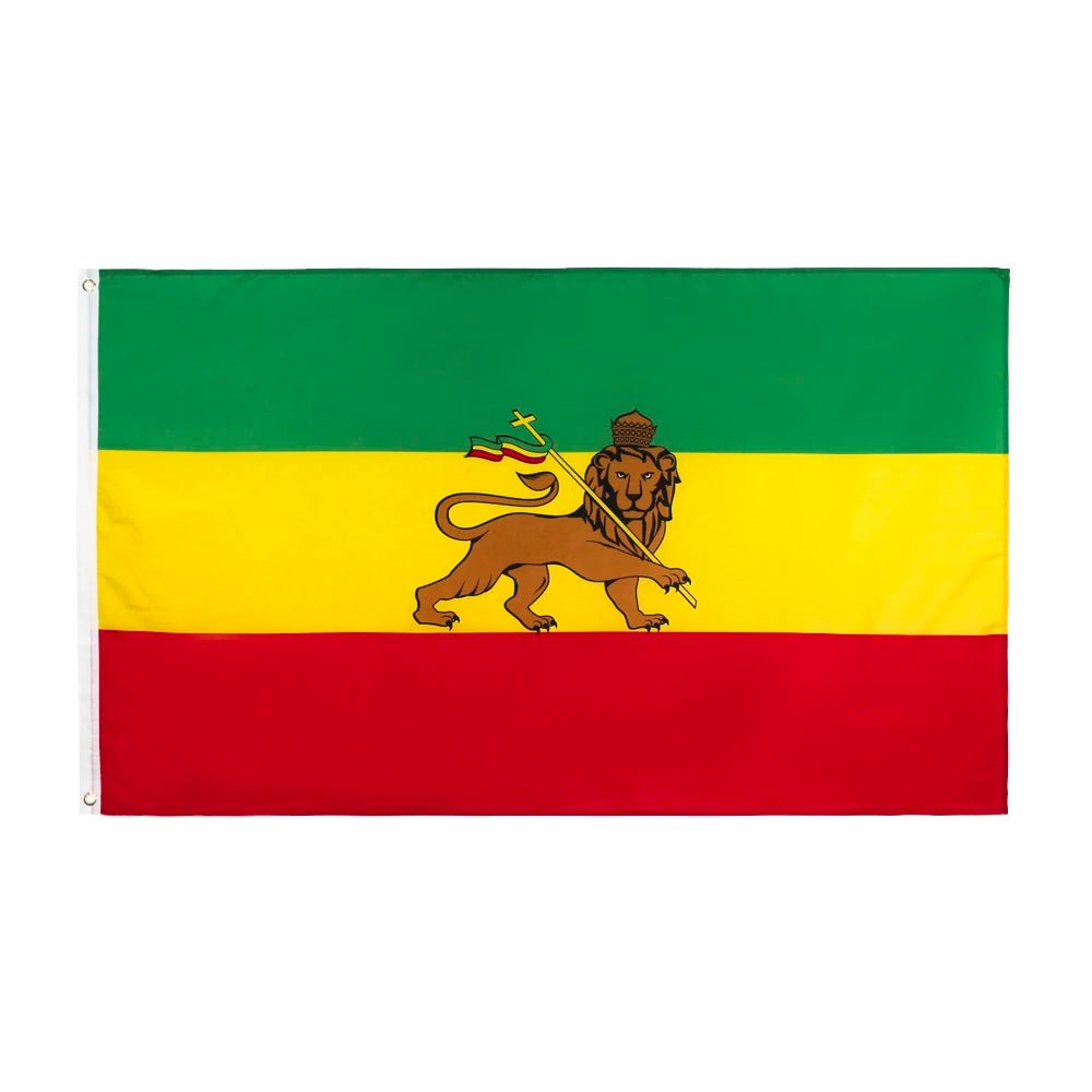 Lion of Judah (Rastafari) Flag — 5ft x 3ft - FlagsOTW