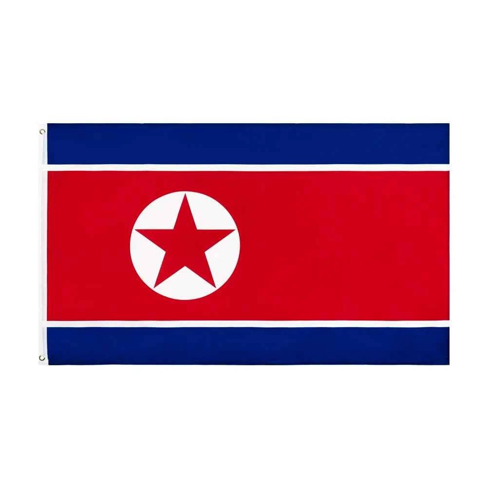 North Korea Flag - 5ft x 3ft - FlagsOTW