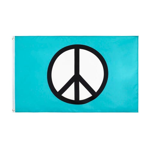 Peace Symbol Flag — Multiple Sizes - FlagsOTW