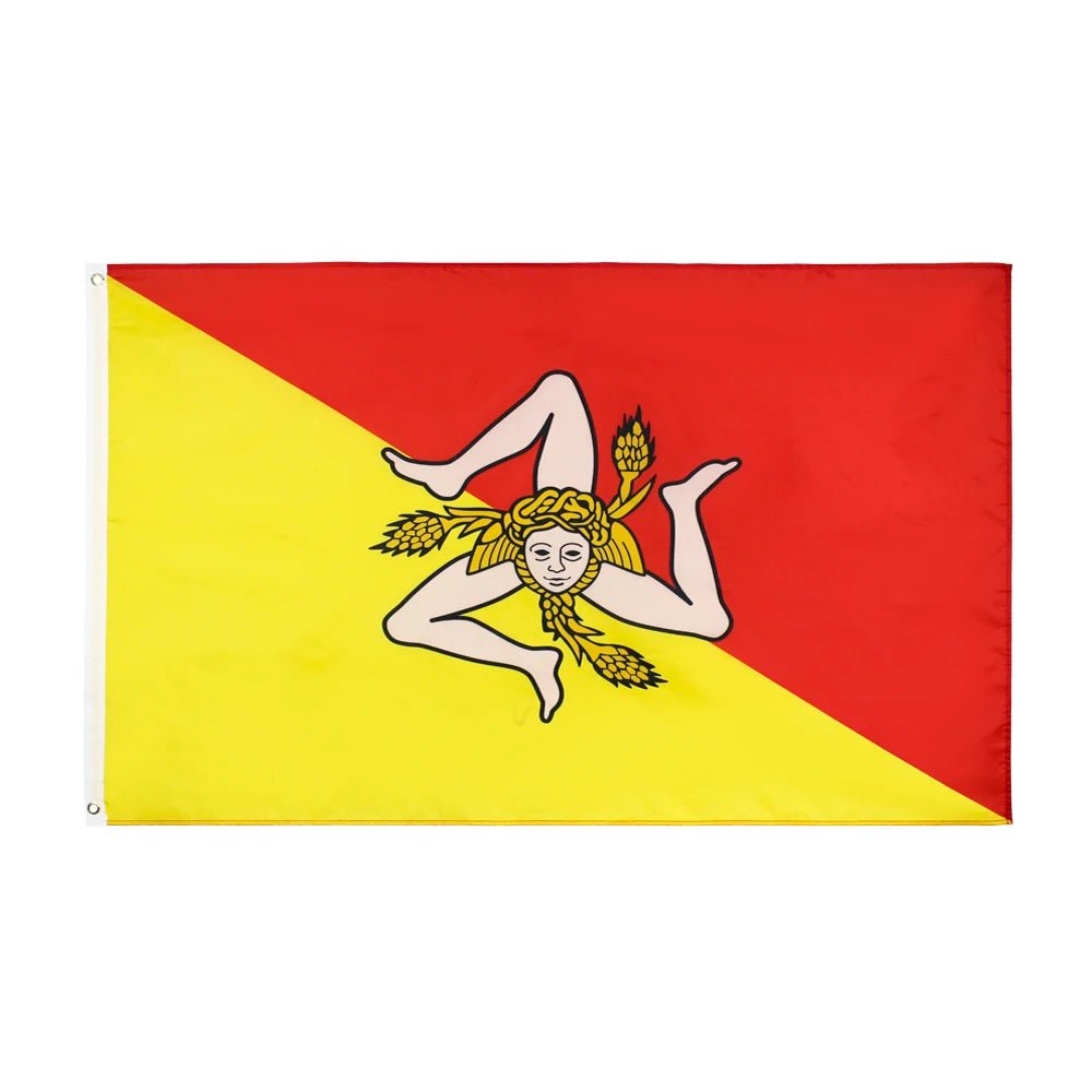 Sicily Flag — 5ft x 3ft - FlagsOTW